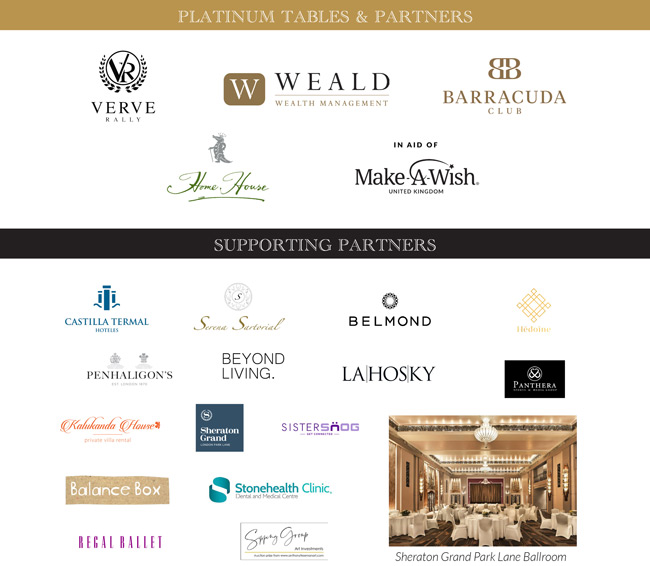 Verve Rally Charity Gala Ball Supporting Partners
